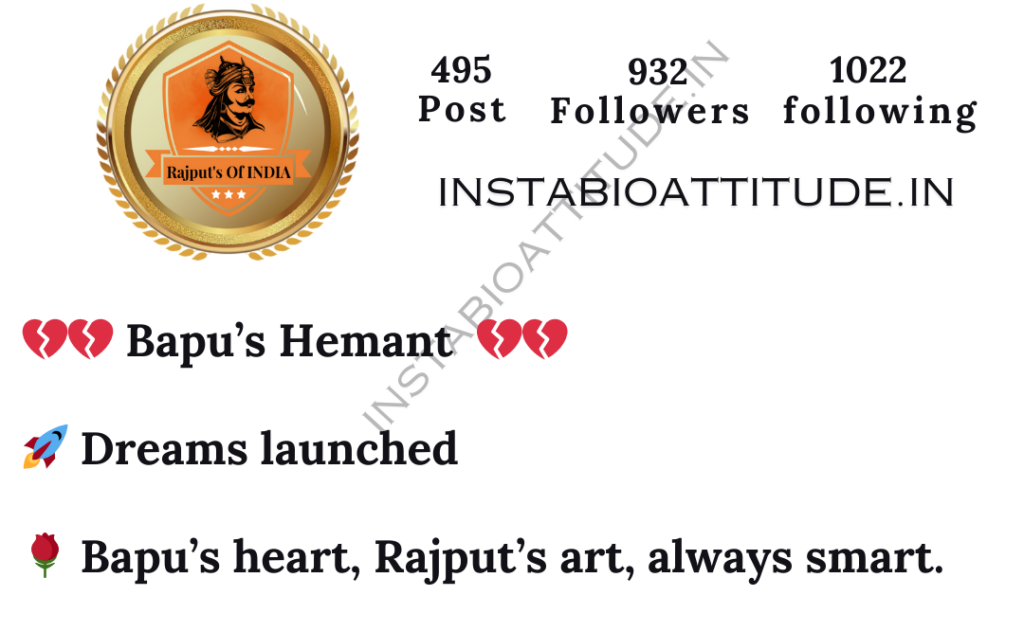Rajput Bio For Instagram
